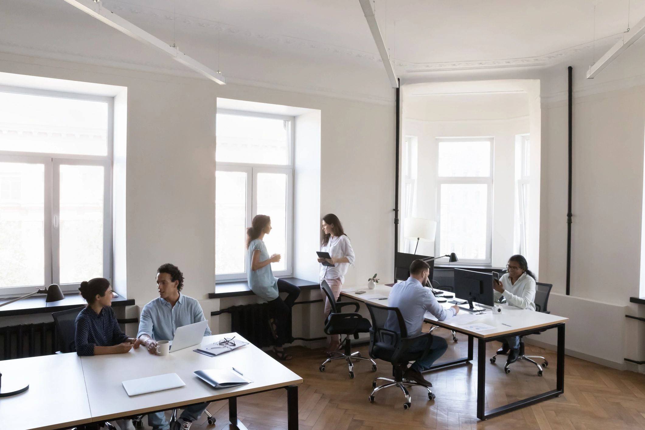 Professional office environment representing commercial cleaning service